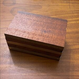 Appalachian style Wooden Storage Box Metal Accent